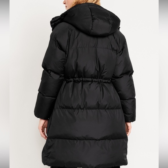 NWT OLD NAVY Water-Resistant Quilted Long Puffer Jacket - Picture 9 of 13